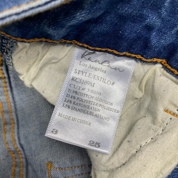 Kancan Ellington Jeans High Rise Distressed Ankle Skinny Denim Womens Sz 25 - Picture 10 of 11